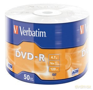 DVD-R 16x 4.7GB 50P SP Matt Silver Wrap 43788