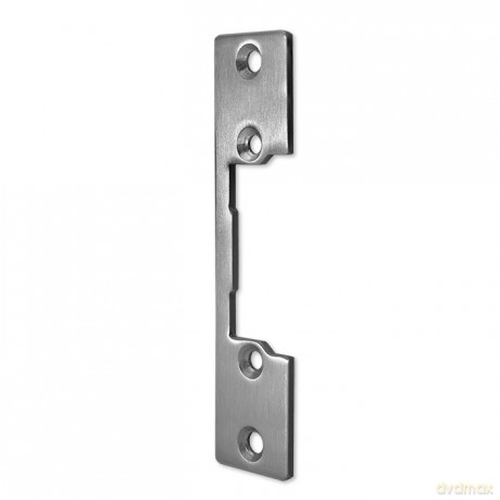 Dwustronny prosty szyld do elektrozaczepu | Blacha zaczepowa | 110mm | Stal nierdzewna