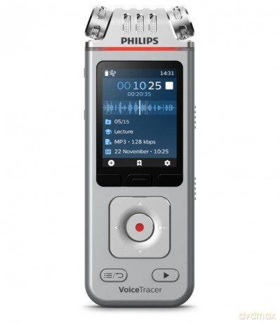 Dyktafon DVT4115 Pamięć 8GB,USB,microSDHC maks.32GB,3 mikrofony