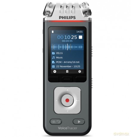 Dyktafon DVT6115 Pamięć 8GB,USB,microSDHC 32GB,3 mikrofony Hi-Fi