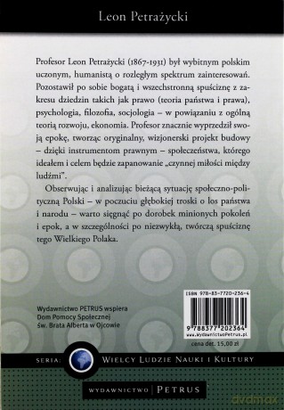 Leon petrażycki - Elżbieta Sowa - Sikorska [KSIĄŻKA]