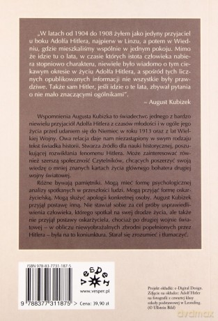 Adolf hitler mój przyjaciel z młodości - August Kubizek [KSIĄŻKA]