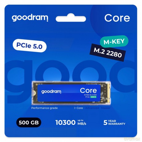 Dysk SSD Core 500GB Gen5 2280 9300/6000MB/s