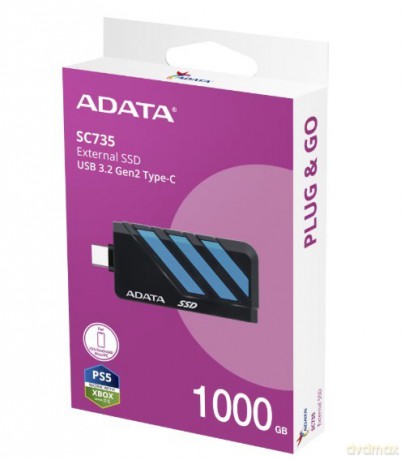 Dysk SSD External SC735 1TB U3.2C 1000/1000MB/s Blue