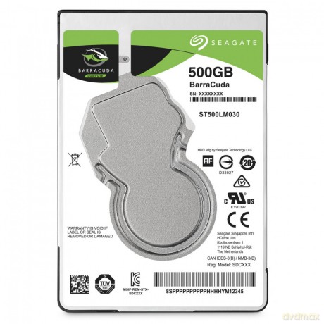 Dysk twardy BarraCuda 500GB 2.5 cala 128MB ST500LM030