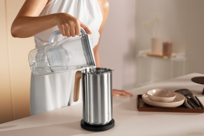 Dzbanek filtrujący 2,5l szklany Szary