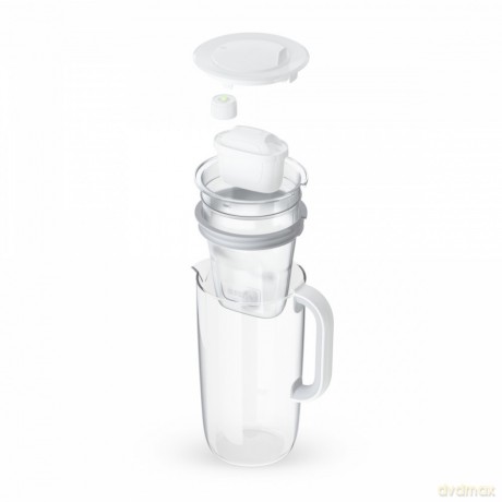 Dzbanek filtrujący 2,5l szklany Szary