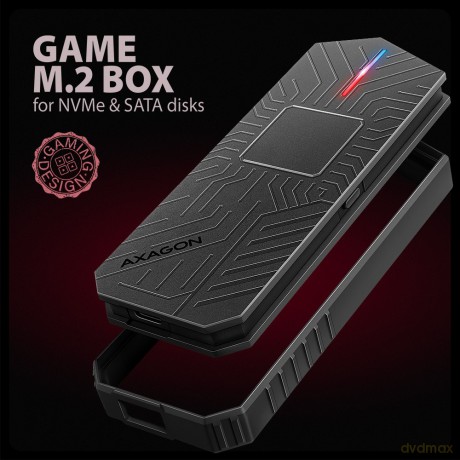 EEM2-GAM Obudowa zewnętrzna aluminiowa USB-C 3.2 Gen 2 M.2 NVMe/SATA SSD Gaming