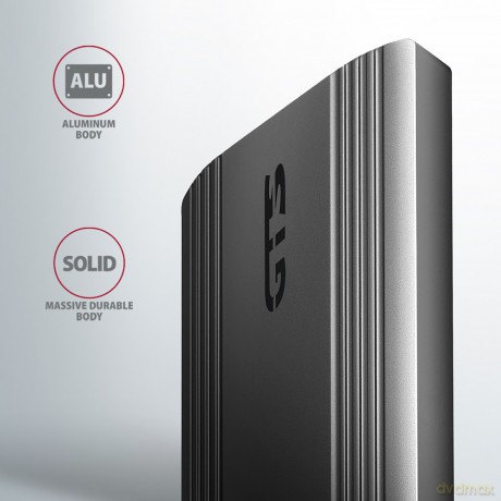 EEM2-GTS2 Obudowa zewnętrzna aluminiowa bezśrubowa USB-C 3.2 Gen 2 M.2 NVMe & SATA SSD + USB-A - USB-C redukcja