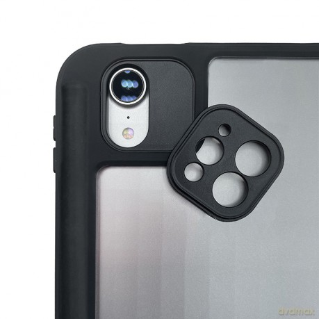 Etui PrimeFolio do iPad Air 11 M3 (2025) iPad Air 11 M2 (2024) iPad Air 10.9 (5-4 gen.) iPad Pro 11 (2022-2021) czarne/przezroczyste
