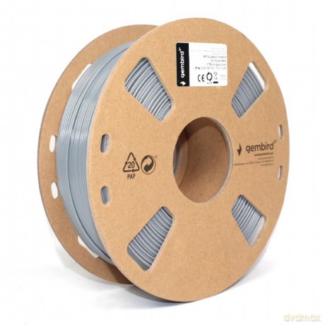 Filament drukarki 3D PETG/1.75mm/1kg/szary