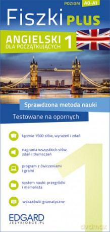 Angielski fiszki plus dla początkujących 1 tw [KSIĄŻKA]
