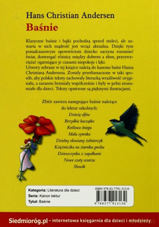 Baśnie andersen - Hans Christian Andersen [KSIĄŻKA]