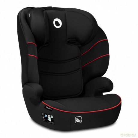 Fotelik samochodowy Hugo I-Size Sporty Black Red 15-36 kg