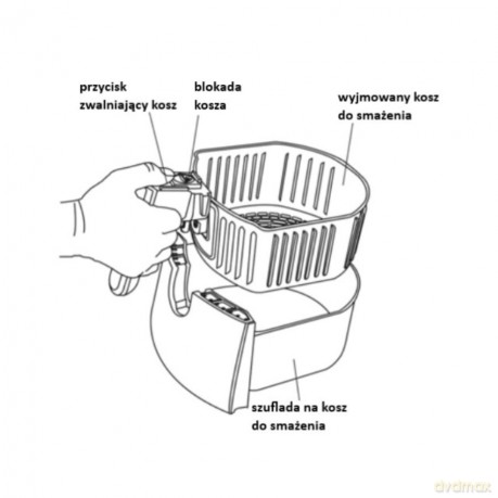 Frytownica beztłuszczowa 3,7l 1500W MR-756