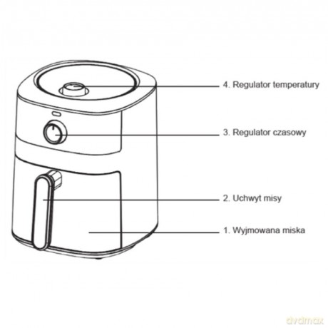 Frytownica beztłuszczowa 4,2l 1500W MR-754