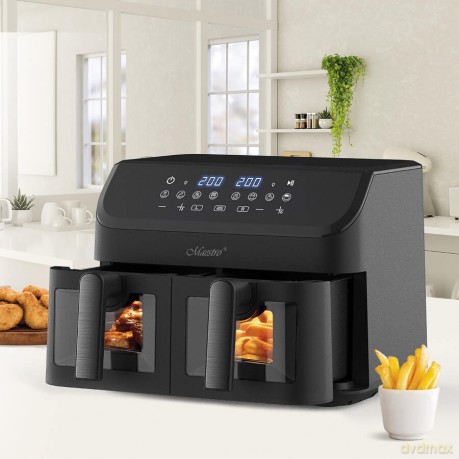 Frytownica beztłuszczowa podwójna 4,5l + 4,5l 2000W MR-758