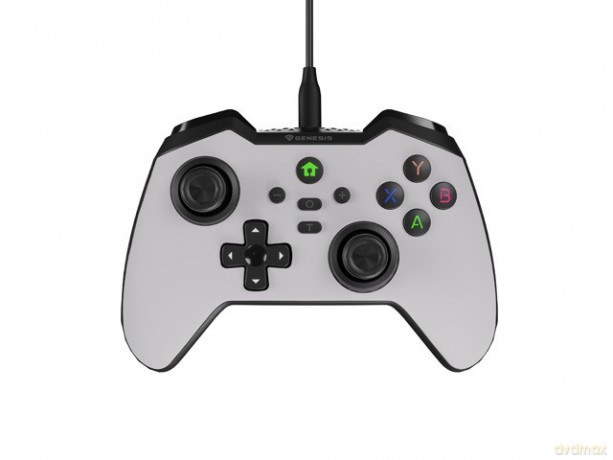 Gamepad Genesis Mangan 300 przewodowy do PC/Switch/Mobile Biały