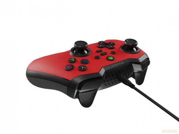 Gamepad Genesis Mangan 300 przewodowy do PC/Switch/Mobile Czerwony