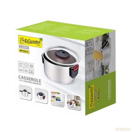 Garnek ze składanymi uchwytami 16cm, 1,6l MR-3530-16