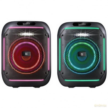 Głośnik bluetooth BOOMER 65W czarny podświetlenie LED