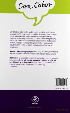 Słowa które pomagają wygrać - Don Gabor [KSIĄŻKA]