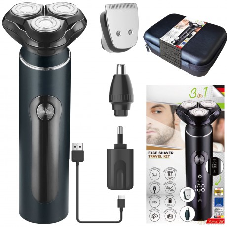 Golarka męska 3w1 USB+etui ADEG 2940