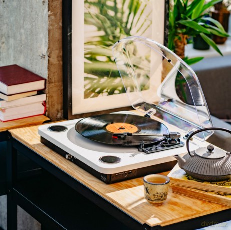 Gramofon AD1914 Biały USB Bluetooth