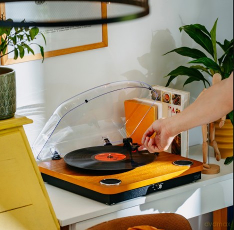 Gramofon AD1914 Wood USB Bluetooth