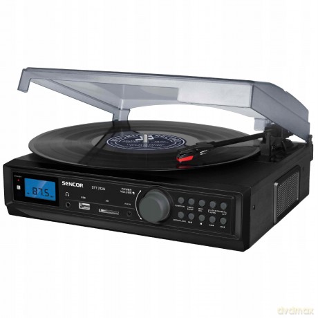 Gramofon STT 212U Cyfrowy tuner FM, USB/SD, MP3, BT