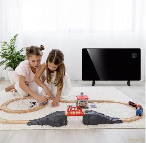 Grzejnik elektryczny na podczerwień czarny MUG-23