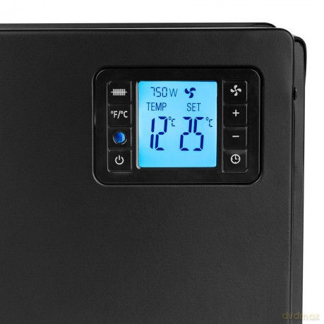 Grzejnik konwektorowy CH7100 LCD smart Czarny