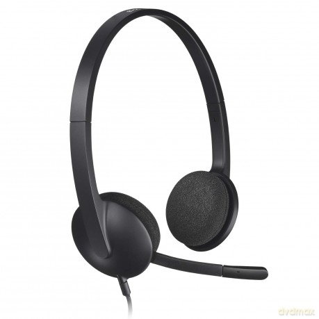 H340 Słuchawki z mikrofonem 981-000475 Black