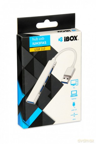 Hub 4-Portowy Usb3.0 + Usb 2.0, Slim