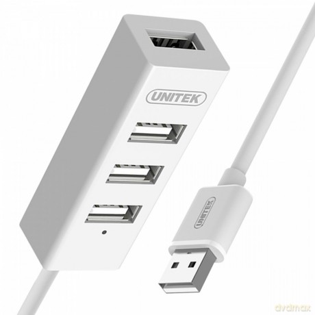 Hub 4x USB 2.0, Y-2146, 1x Lad.tel. biały