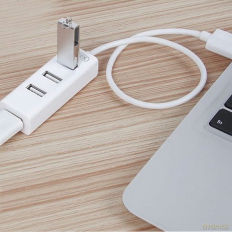 Hub 4x USB 2.0, Y-2146, 1x Lad.tel. biały