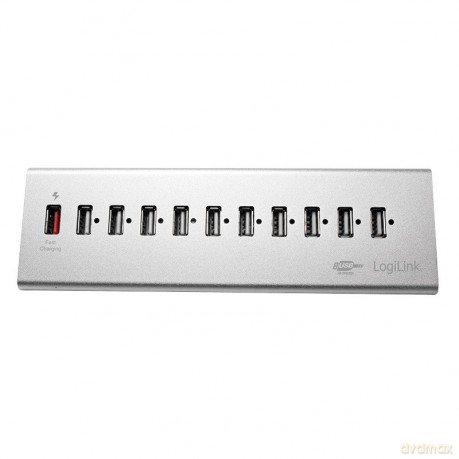Hub biurkowy 10xUSB 2.0 z zasilaczem
