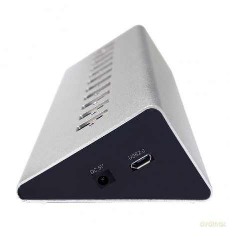 Hub biurkowy 10xUSB 2.0 z zasilaczem