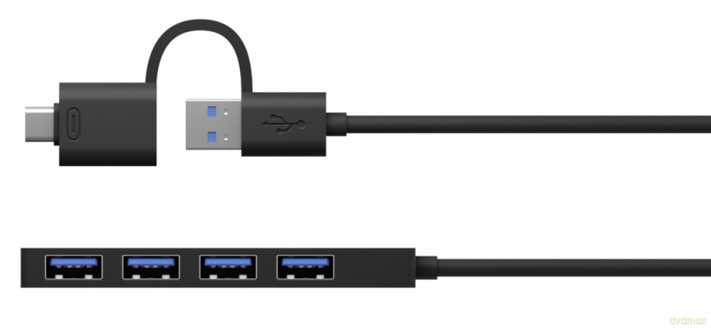 Hub IB-HUB1424-C3 4-Port USB Typ-A, złącze Typ-C/A