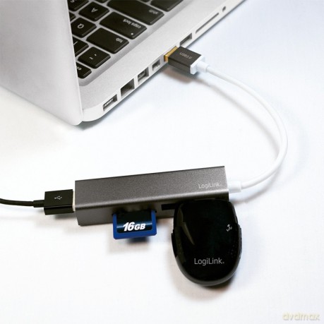 Hub USB 3.0 3 porty z czytnikiem kart