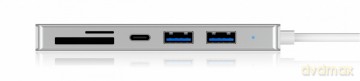 HUB USB 3.0 typu C z 3 portami USB i czytnikiem kart pamięci IB-HUB1413-CR