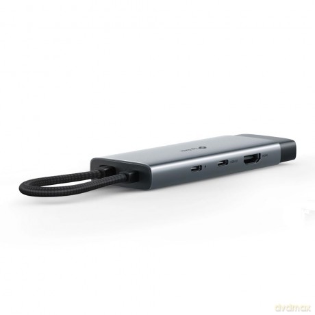 Hub USB Type-C 7-Port UH7020C 1 × USB-C Connector, 1 × HDMI 4K 60Hz Port, 1 × USB-C PD 100W Port, 1 × SD