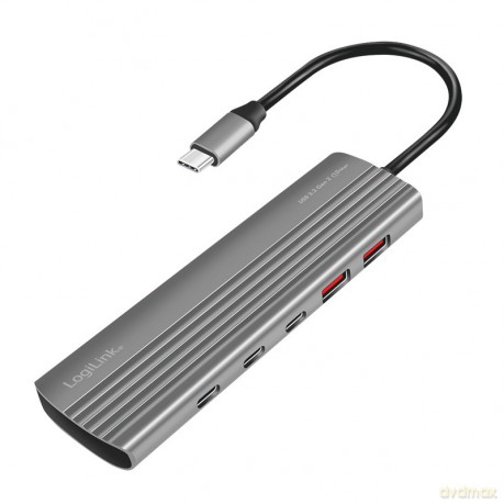 Hub USB3.2 2xUSB-A, 8x USB-C, PD, 100W