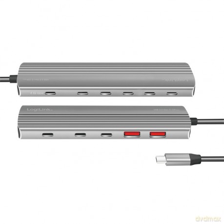 Hub USB3.2 2xUSB-A, 8x USB-C, PD, 100W
