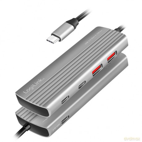 Hub USB3.2 Gen2, 2xUSB A, 2x USB-C, PD, 100W