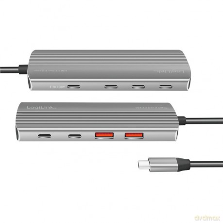 Hub USB3.2 Gen2, 2xUSB A, 2x USB-C, PD, 100W