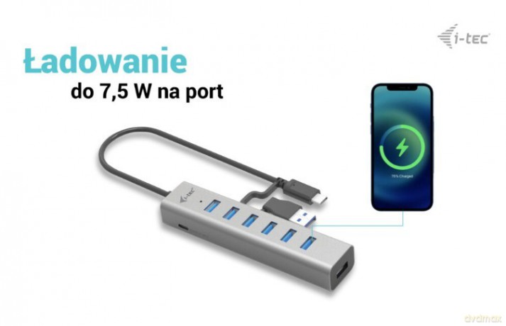 Hub USB-C Charging Metal HUB 7 Port