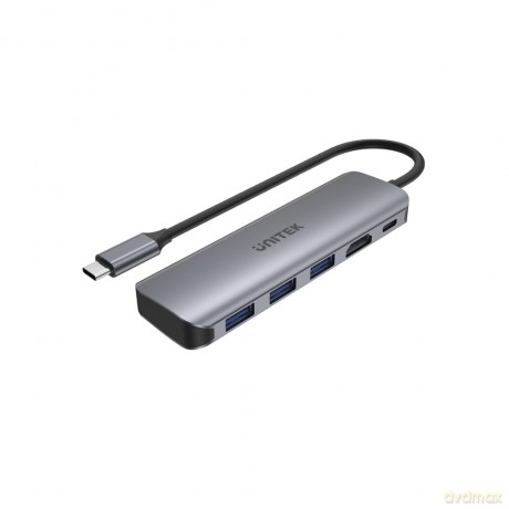 HUB USB-C; 3x USB 3.1 ;PD 100W; HDMI; H1107E