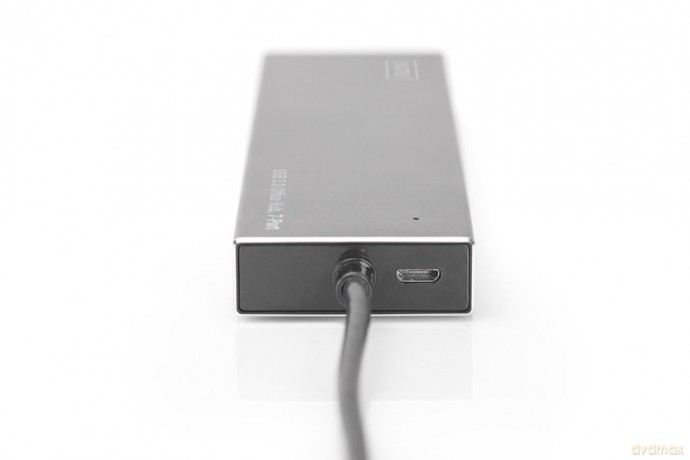 HUB/Koncentrator 7-portowy USB 3.0 SuperSpeed, aktywny, aluminium