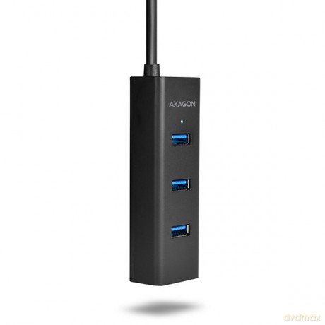 HUE-S2C Hub 4-portowy USB 3.2 Gen 1 charging hub, 40cm USB-C kabel, microUSB dodatkowe zasilanie